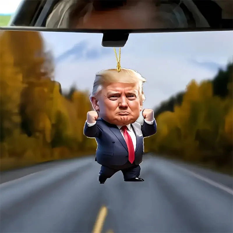 Trump Acrylic Hanging Pendant - 2D Flat Art Decoration