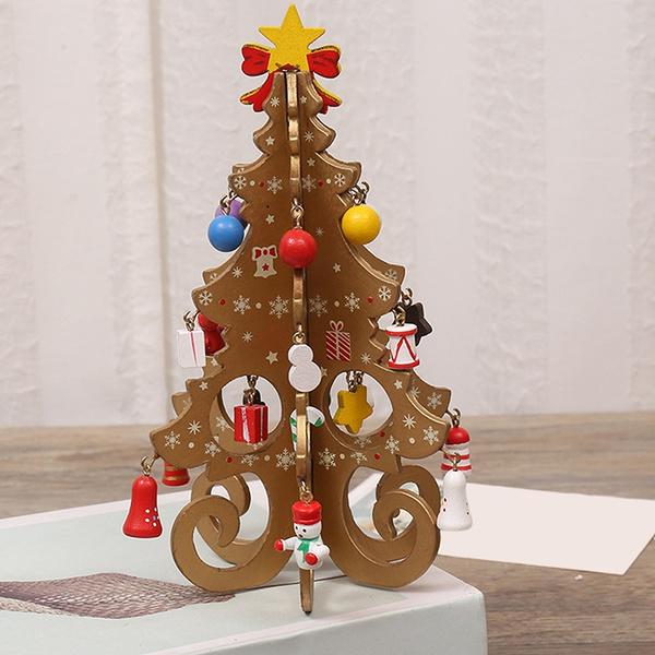 DIY Stereo Wooden Christmas Tree - Christmas Decoration Ornaments