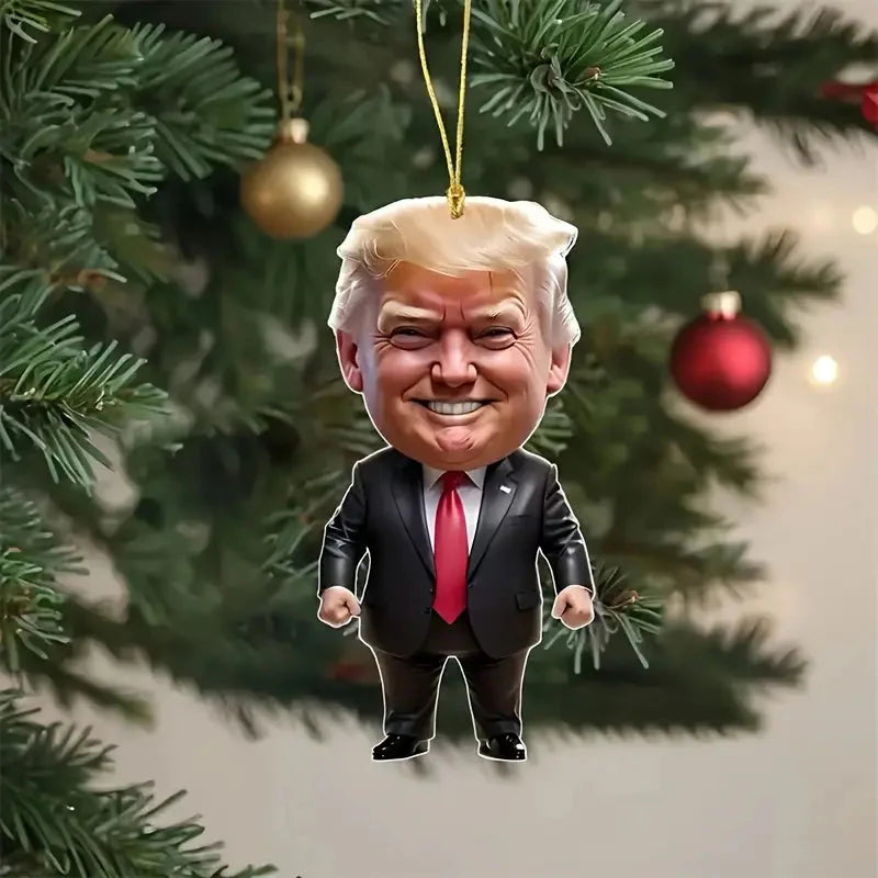 Trump Acrylic Hanging Pendant - 2D Flat Art Decoration