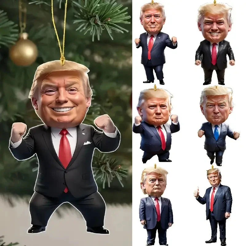 Trump Acrylic Hanging Pendant - 2D Flat Art Decoration