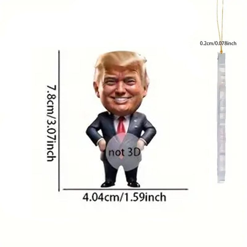 Trump Acrylic Ornament Versatile Hanging Decor